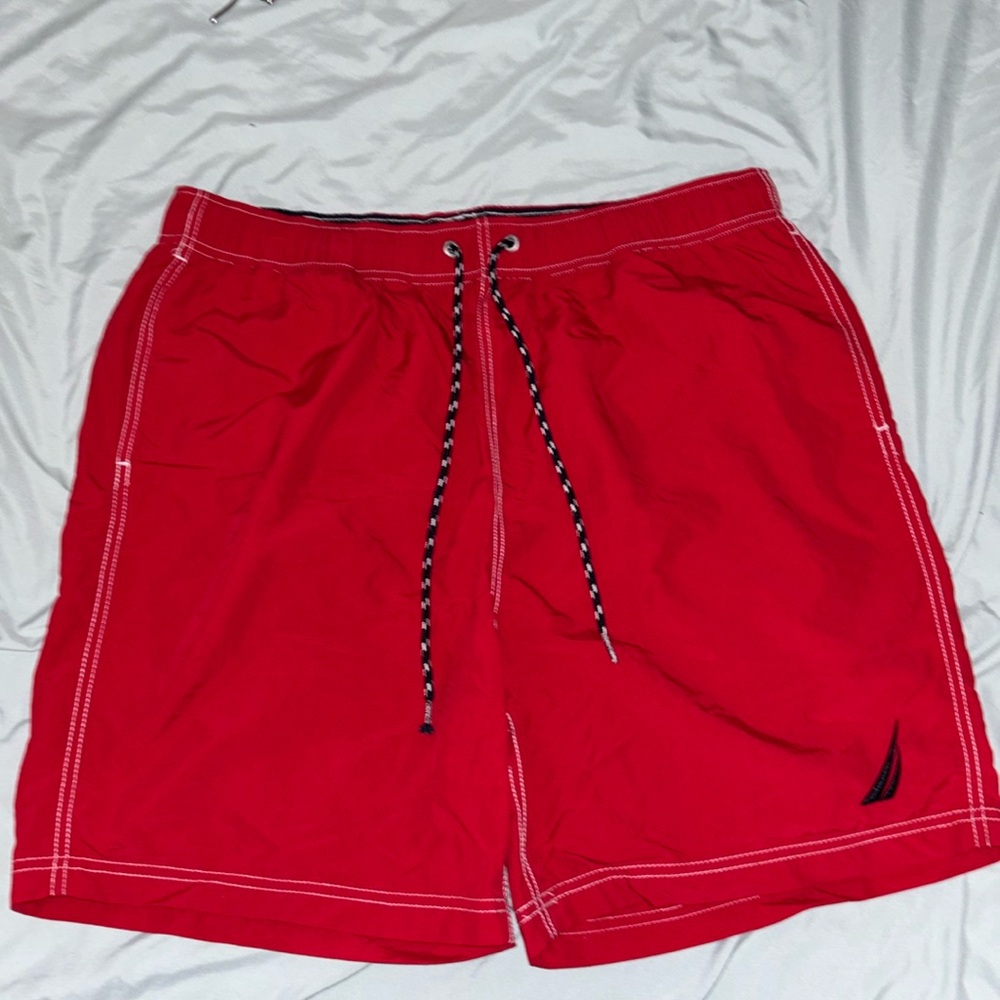 RED NAUTICA TRUNKS